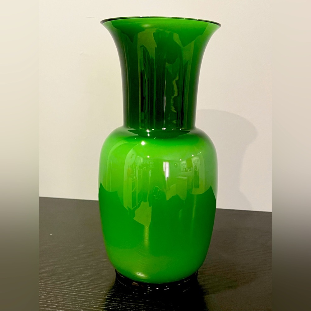 Tommaso Buzzi for Venini "Incamiciato" Murano Glass Vase, Italy, 1989